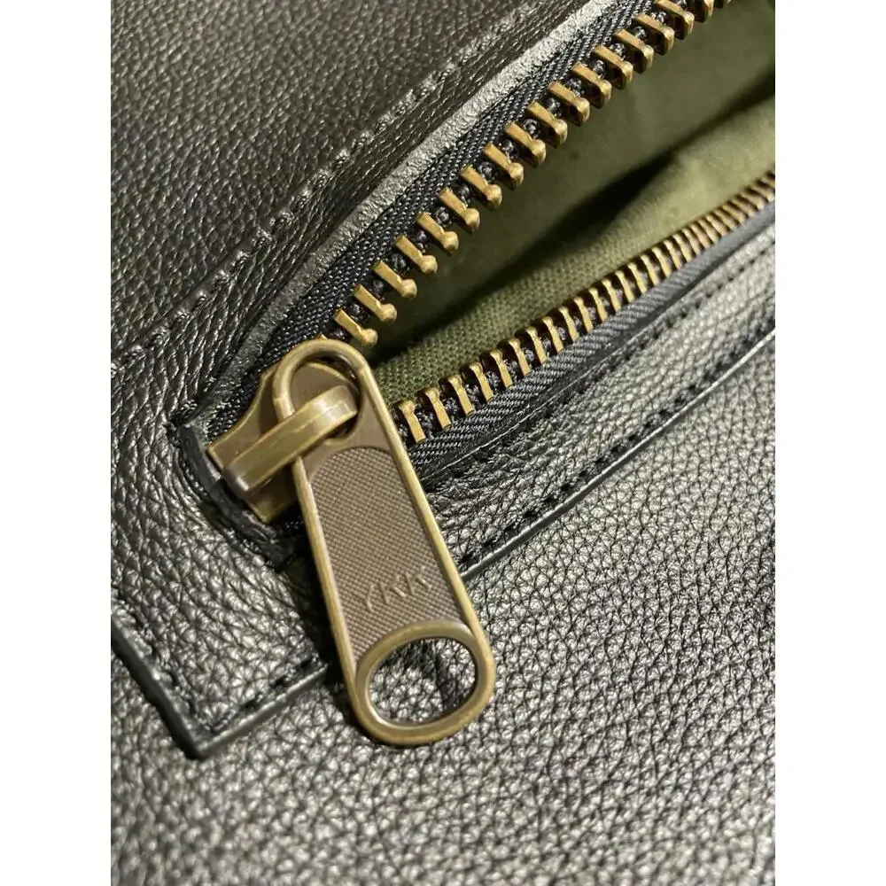 Quavaro Black Eagle Briefcase W Strap, Heavy Duty Leather